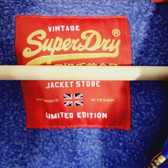 SUPERDRY Zip Up Hoodie Size 2 / 4 - Picture 3 of 8